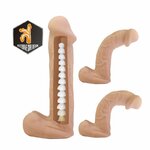 Gode réaliste flexible et harnais