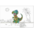 set de table cook dino
