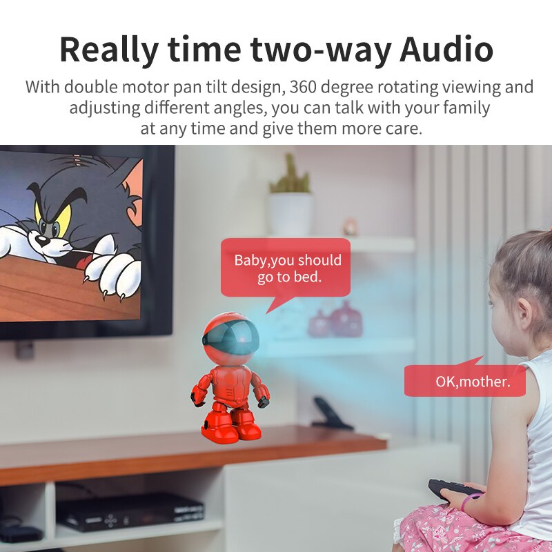 Darstellung der Audiokommunikation zwischen Smartphone und Roboter mit Spionagekamera