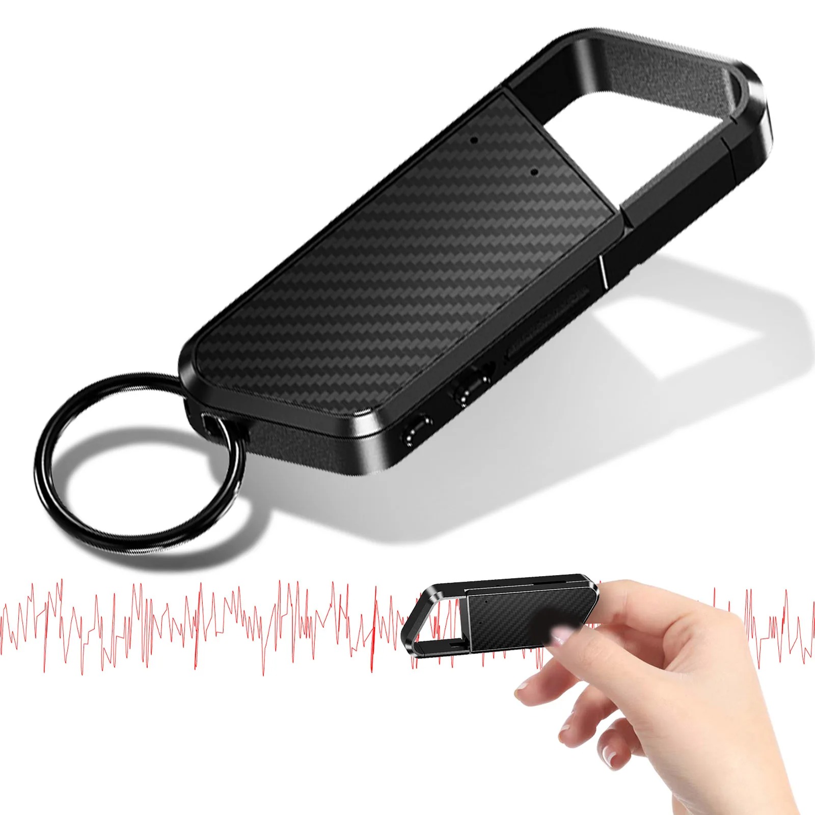 porte clé microphone espion enregistreur vocale espion