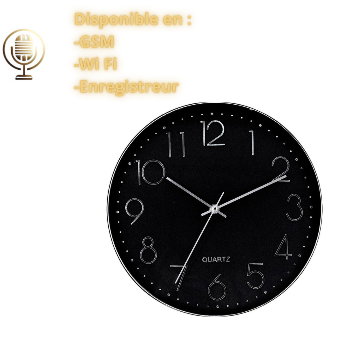 Horloge Microphone Espion