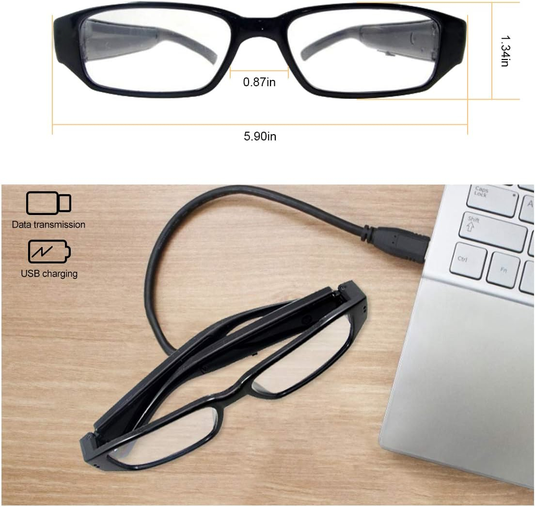 Lunette de vue caméra espion full hd taille des lunettes