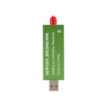 Draufsicht des grünen RTL-SDR-USB-Empfängers