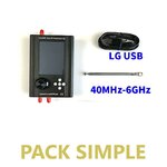 HackRF One mit PortaPack, Antenne und USB-Kabel