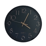 Horloge murale bronze caméra espion vue de face