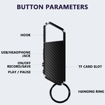 Porte clé enregistreur microphone espion