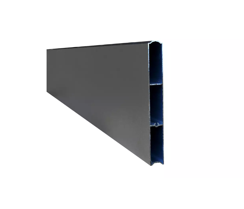 lame aluminium pleine gris 7016.