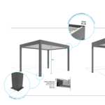 pergola bioclimatique autoportant
