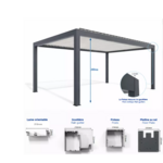 plan pergola bioclimatique autoportée suncontrol performance