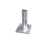 Platine-pour-piquet-en-T-galvanisee
