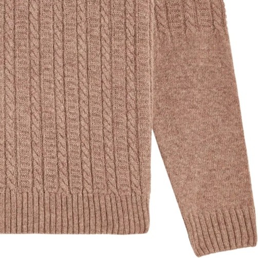 Pull Joannis taupe détail