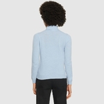 Pull lambswool roll asley blue silh dos