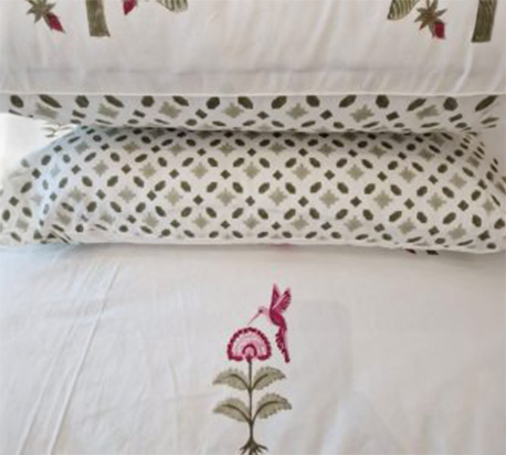 crea arz deco vignette linge de lit