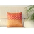 Housse de coussin en soie rose et orange safran