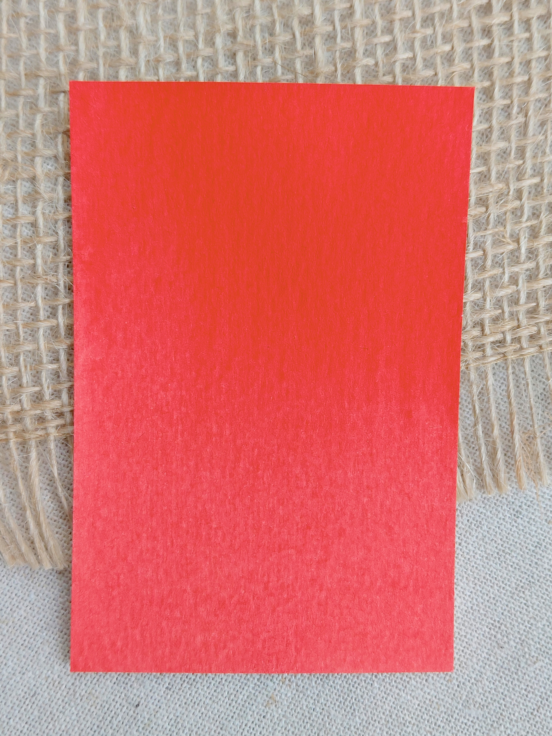 CHANCE – aquarelle artisanale rouge intense