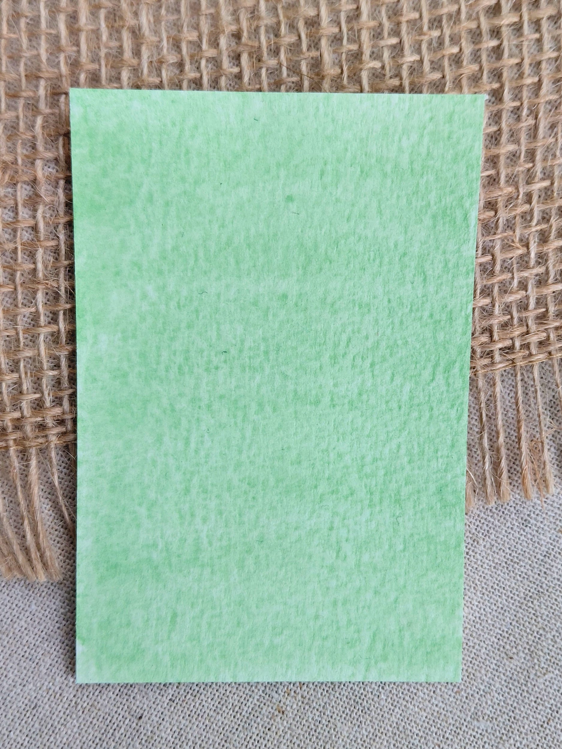 JADE – aquarelle artisanale vert clair granuleux