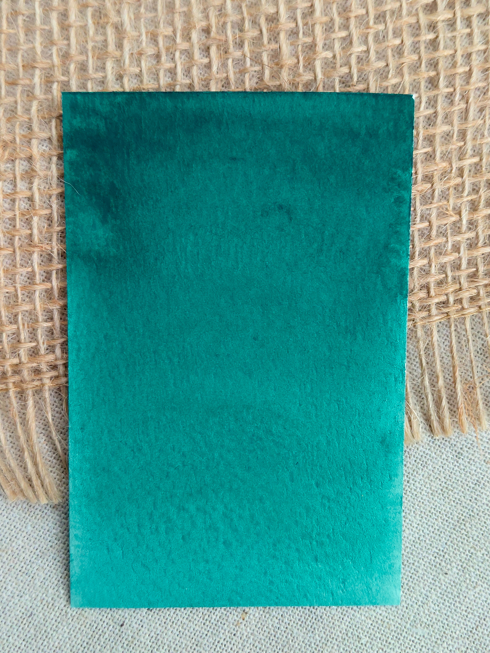 VITALITÉ – aquarelle artisanale vert profond