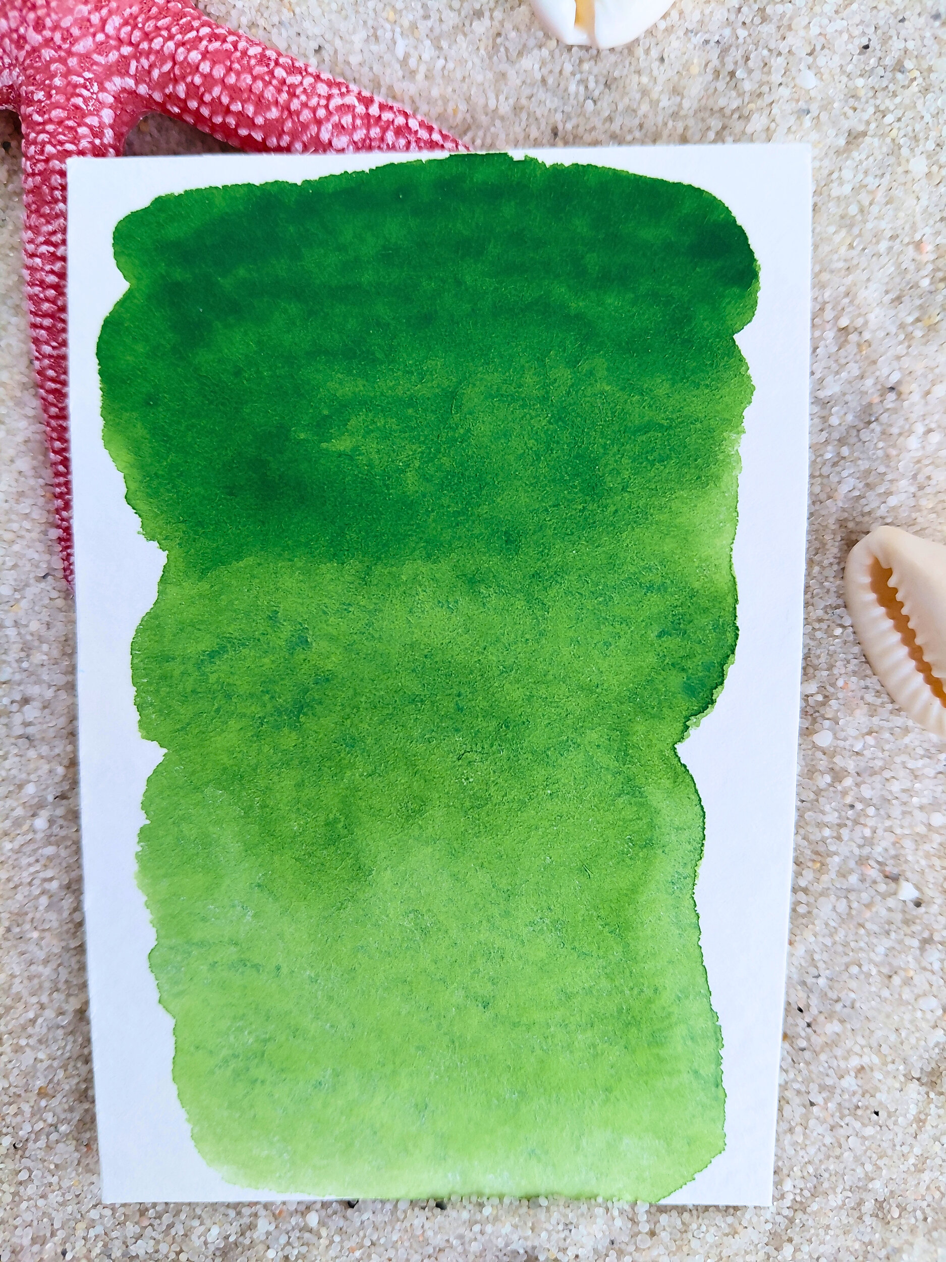 NIU – aquarelle artisanale vert luxuriant