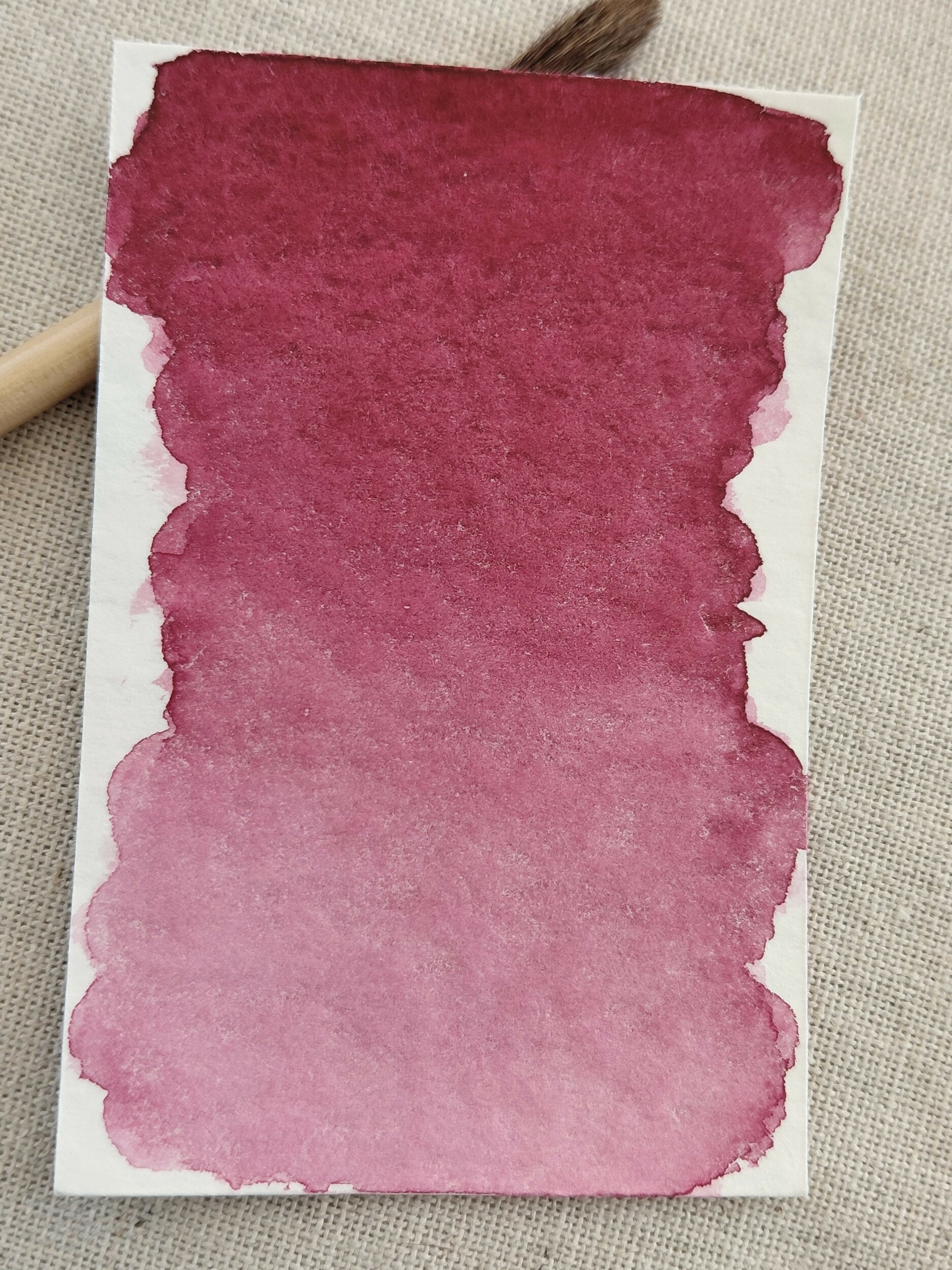 BEAUJOLAIS – aquarelle artisanale rouge aux nuances framboisées