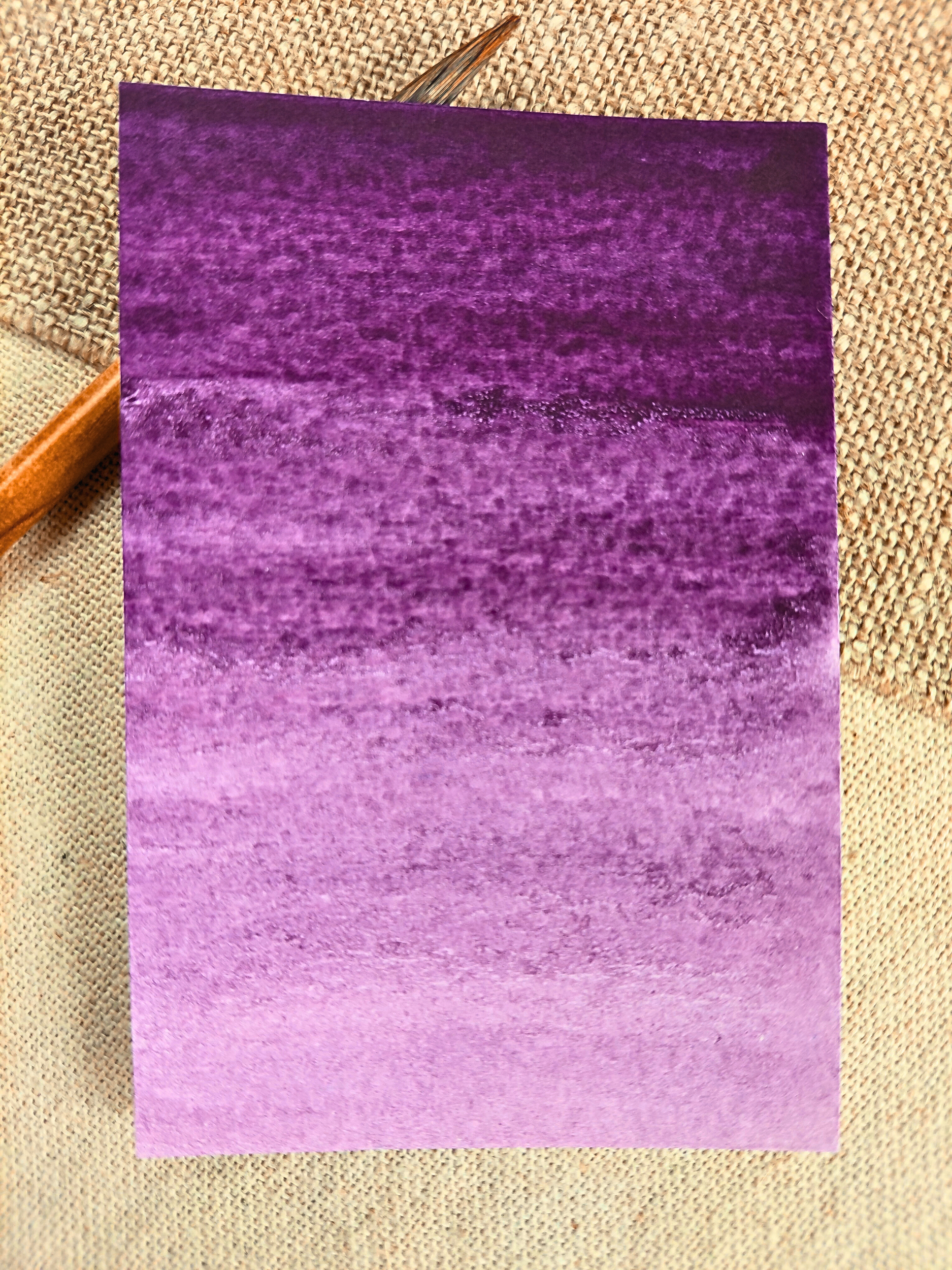 AUBERGINE – aquarelle artisanale violet profond