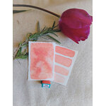 ROSE VELOUTÉE – aquarelle artisanale rose pâle scintillant