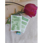 TENDRE BOURGEON – aquarelle artisanale vert scintillant