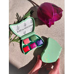 ROSÉE DE PRINTEMPS – écrin holographique et cinq aquarelles artisanales