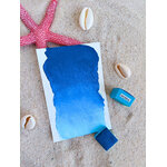 MOANA – aquarelle artisanale bleu océan avec deux godets
