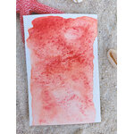 TO’A – aquarelle artisanale duochrome rouge orangé et rose