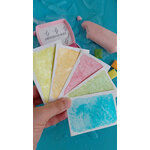 DÉLICES GLACÉS – cinq aquarelles scintillantes au mica