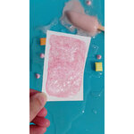 GLACE FRAISE – aquarelle rose nacré aux reflets scintillants