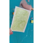 GLACE PISTACHE – aquarelle vert nacré aux reflets scintillants