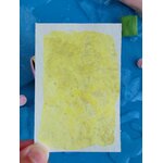 CITRON GIVRÉ – aquarelle artisanale jaune nacré