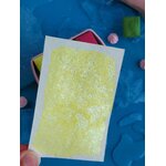 CITRON GIVRÉ – aquarelle artisanale jaune nacré au mica