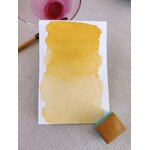 MUSCAT – aquarelle artisanale ocre jaune doré avec godet