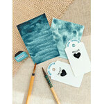 ANCRAGE – aquarelle artisanale extra-fine indigo avec pinceaux et nuancier