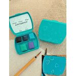 KINTESSENCE – set de 5 aquarelles artisanales dans son écrin