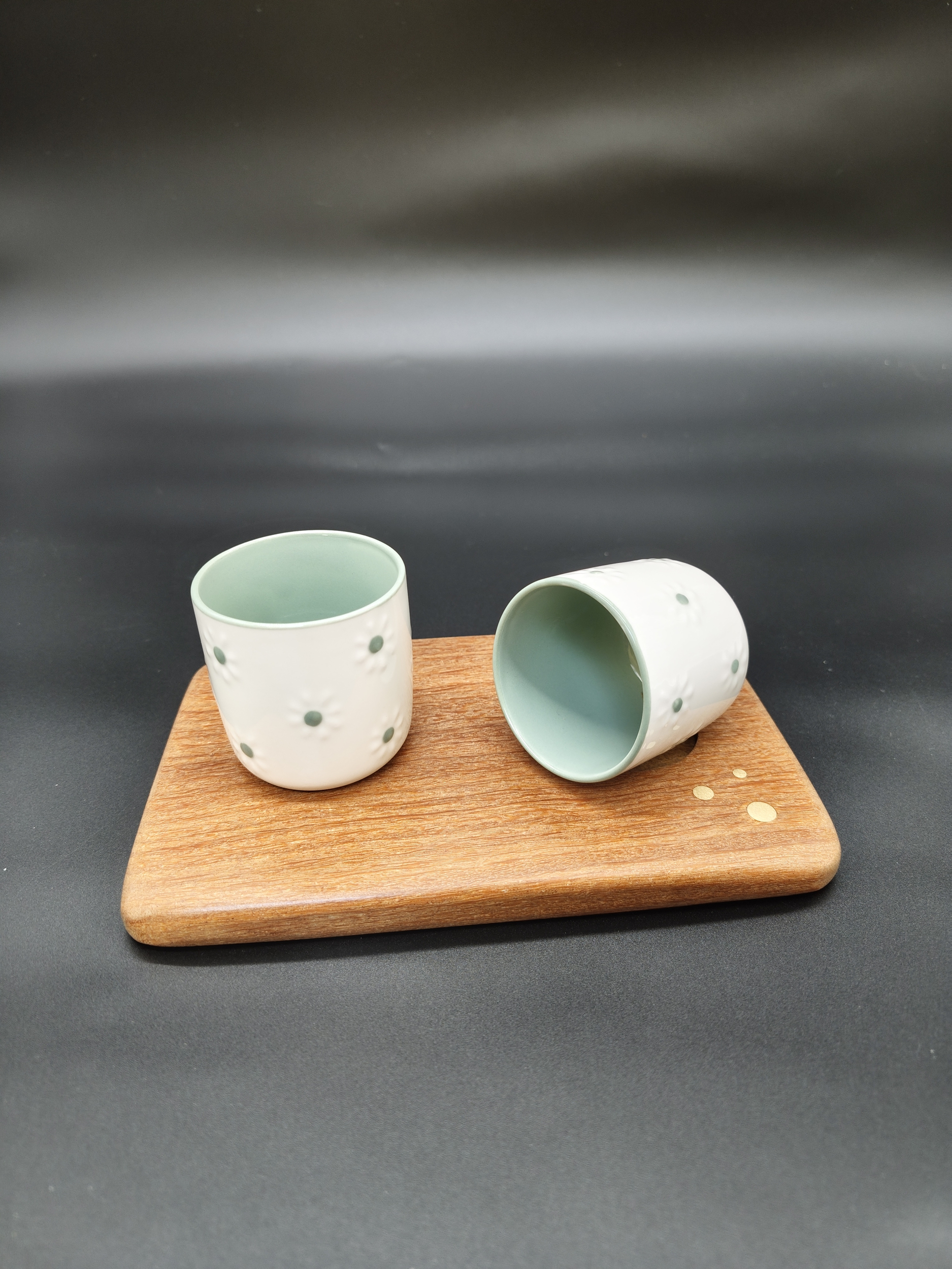 duo café (blanc-vert)