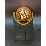 lampe Stella Nera (chêne teinté gris ardoise)