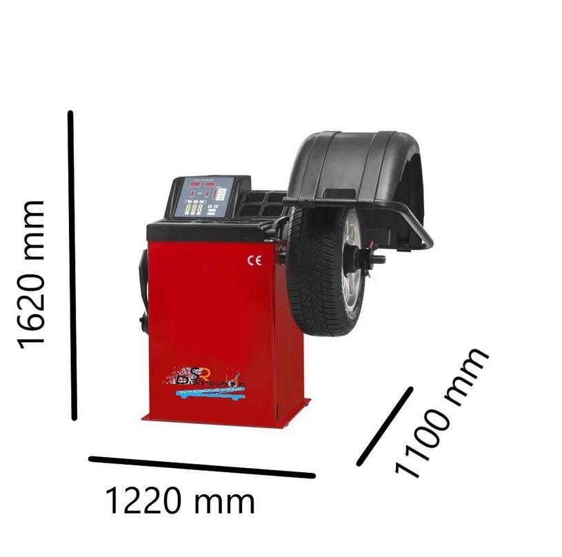 Equilibreuse roue automatique 3D pointeur laser 230 V / 90 W + Lève roue  semi-automatique - EQ