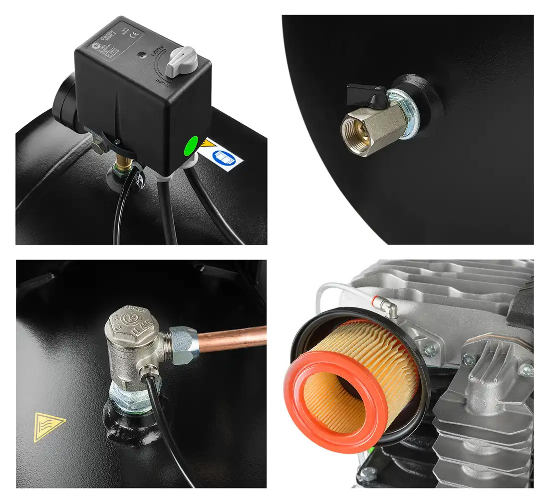 compresseur air 500 litres triphasé
