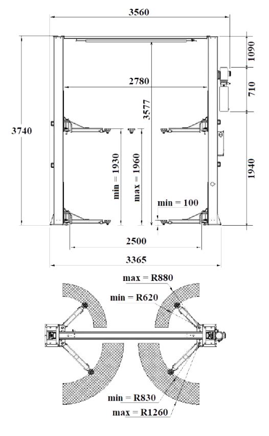 dimensions L-260