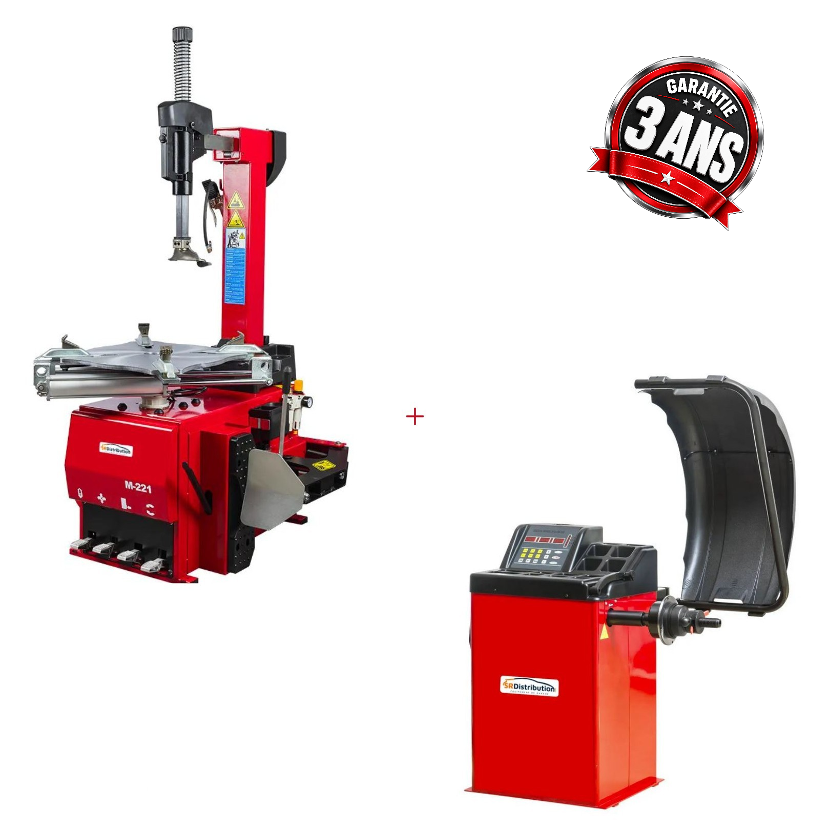 Pack Machine À Pneu Automatique Et Équilibreuse Semi Auto