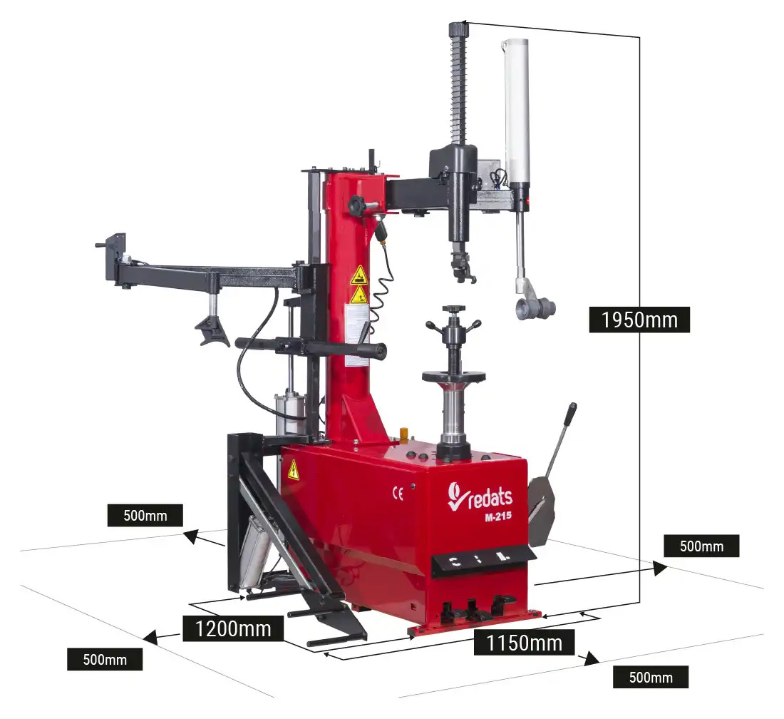 Démonte-pneus semi-automatique avec bras de levage RUN-FLAT REDATS M-215-1