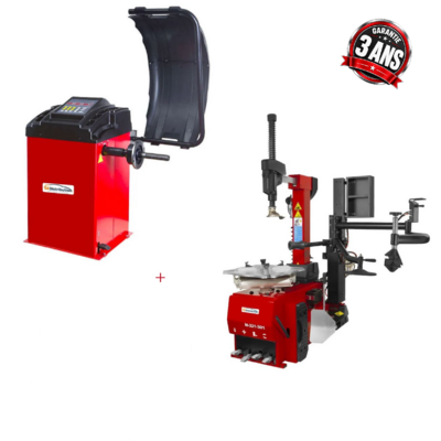 Machine Démonte Pneu Runflat + Équilibreuse de roue automatique Pro