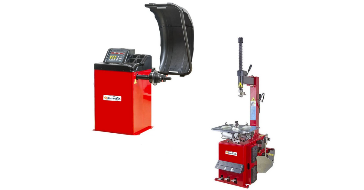 Pack Démonte-pneu Semi-auto + équilibreuse - Pro, 220V, VNE V27004, Neuf