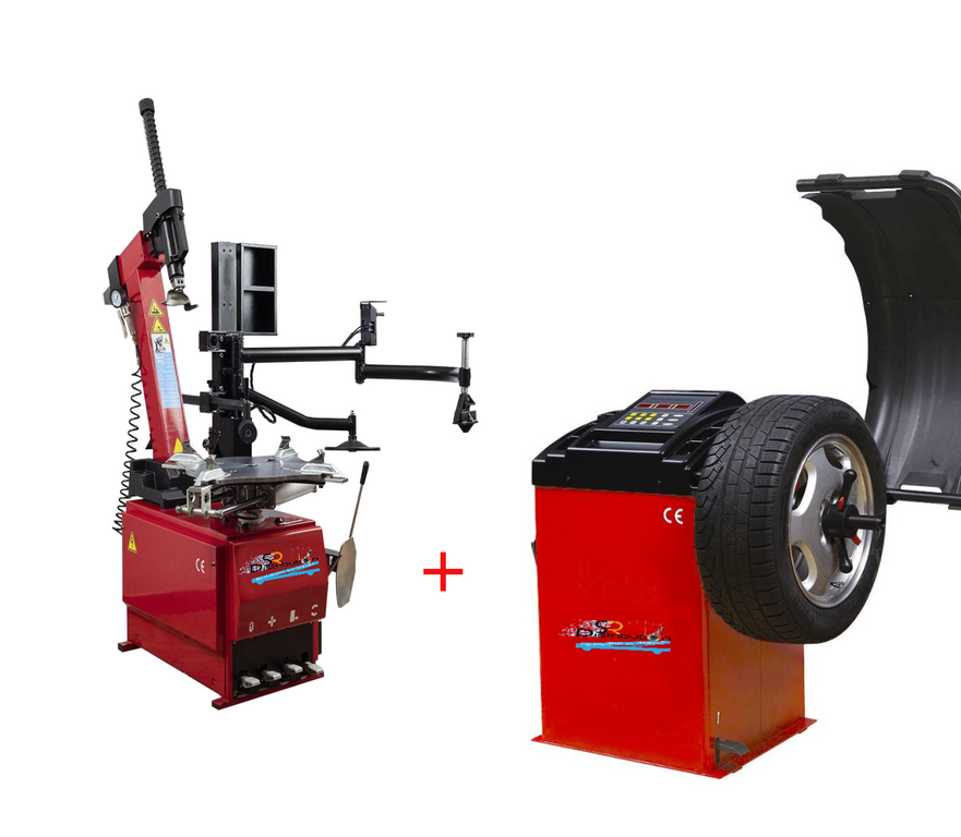 Machine Démonte Pneu Runflat + Équilibreuse de roue automatique Pro 220V