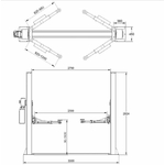 dimensions pont élévateur 2 colonnes 4 tonnes