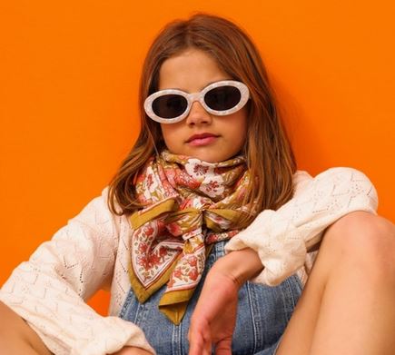 Foulard indore ocre