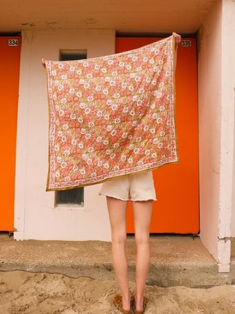 Foulard indore ocre.1